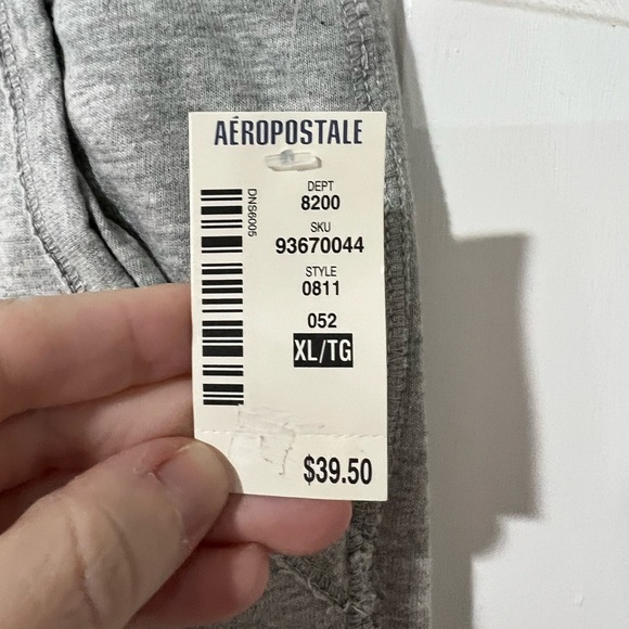 NEW NWT Heather gray grey Aeropostale jogger sweats Sz XL large - Picture 4 of 8